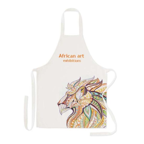 Schort van 100% katoen, digitaal bedrukt