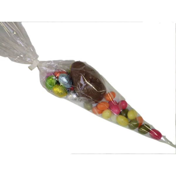 Paaspuntzak met chocolade eitjes mix