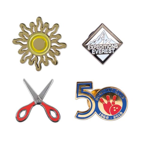 Eigen vorm metalen pin met emaille ontwerpen