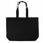 Katoenen shopper met souffle, 225 gr/m² - Zwart