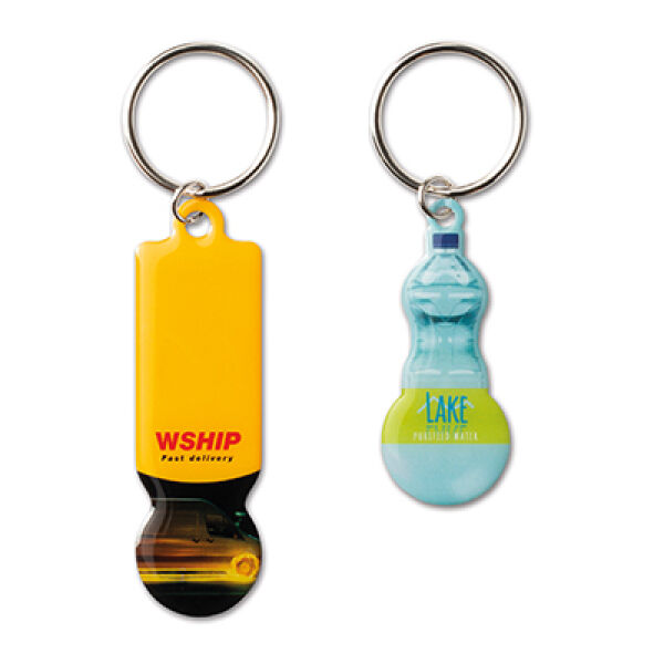 Aluminium winkelwagenmuntje