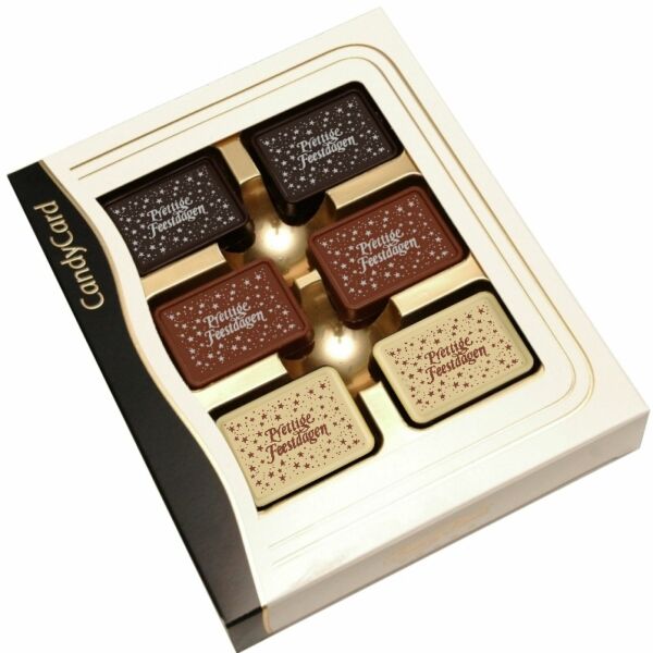Prettige feestdagen chocolade