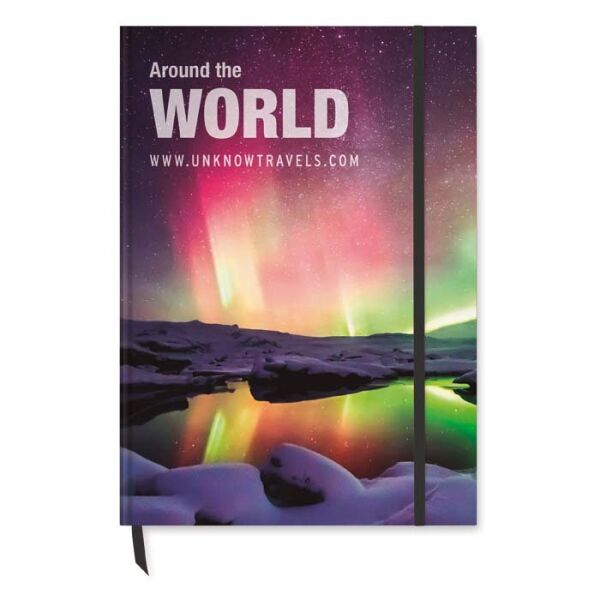 A4 papieren notitieboek met harde kaft (gemaakt in de EU)